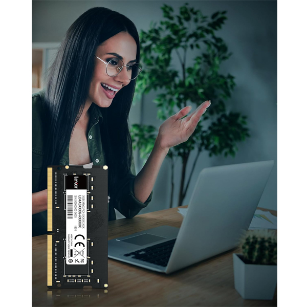 رم لپتاپ DDR4 دو کاناله 3200 مگاهرتز LEXAR مدل ZC1G8ST ظرفیت 16 گیگابایت
