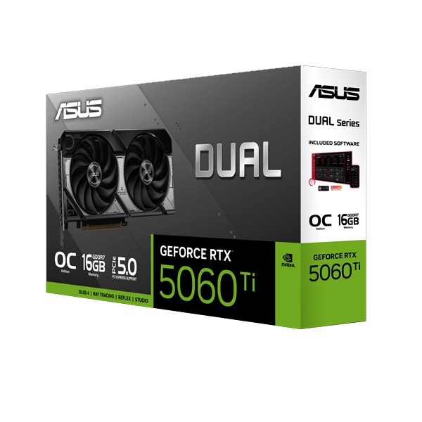 کارت گرافیک ایسوس مدل ASUS Dual GeForce RTX 5060 Ti 16GB GDDR7 OC